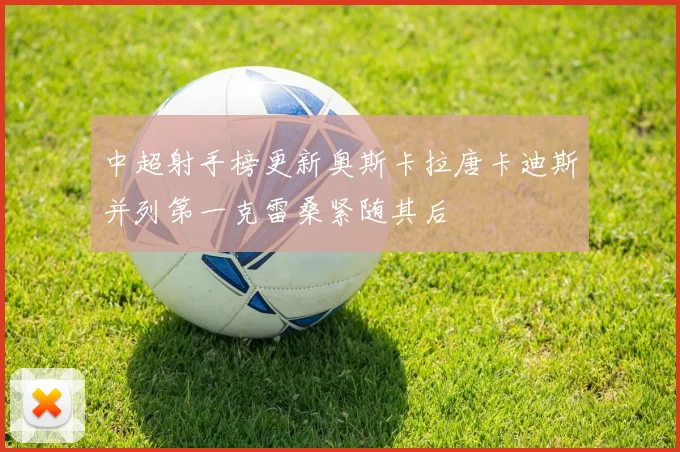中超射手榜更新奥斯卡拉唐卡迪斯并列第一克雷桑紧随其后