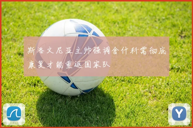 斯洛文尼亚主帅强调舍什科需彻底康复才能重返国家队